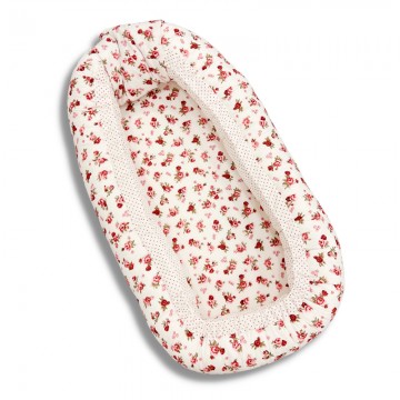 Natalino Bebelino Βρεφικό Μαξιλάρι Φωλιά Λουλούδια 444 Κόκκινο